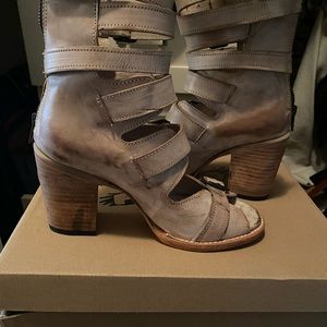 Free bird leather booties